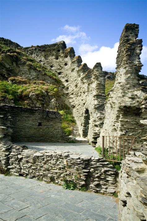 Tintagel Castle Ruins, Cornwall royalty free stock photo Castle On The ...