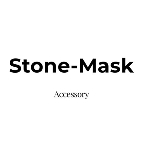 Stone-Mask — Bio Site