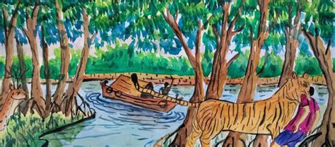 A painting from the Sundarbans - Wildlife Trust of India