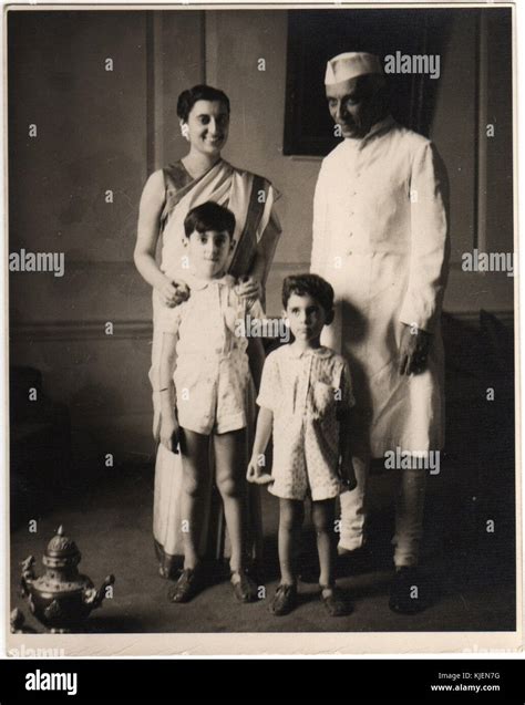 Jawaharlal Nehru With Young Indira Gandhi