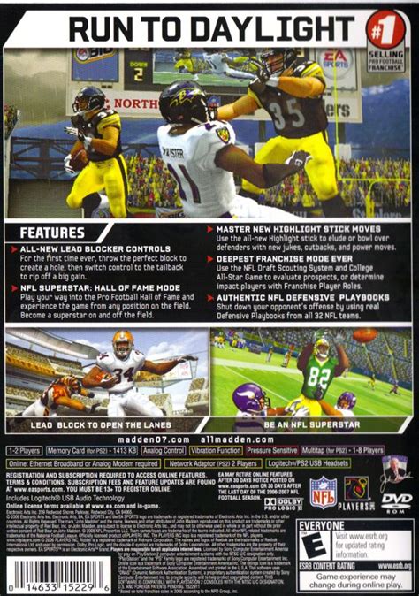 Madden NFL 07 cover or packaging material - MobyGames