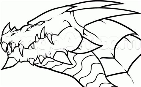 Dragon drawings black and white | free download best dragon drawings | Easy dragon drawings ...