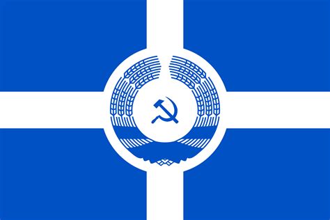 Greece if the Communists Won The Civil War (1949) : r/vexillology