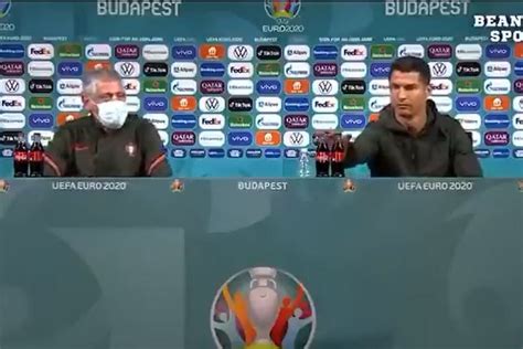 "Water. Not Coca-Cola": Cristiano Ronaldo's viral gesture at the Eurocup press conference ...