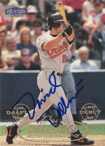 DAVID DELLUCCI BALTIMORE ORIOLES SIGNED CARD DIAMONDBACKS YANKEES INDIANS RANGER | eBay