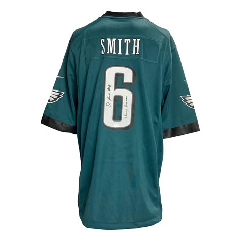 DeVonta Smith Signed Authentic Nike Eagles Jersey Inscribed "Skinny ...