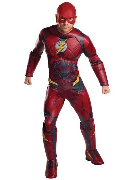 Justice League Movie - Flash Adult Plus Costume - SpicyLegs.com