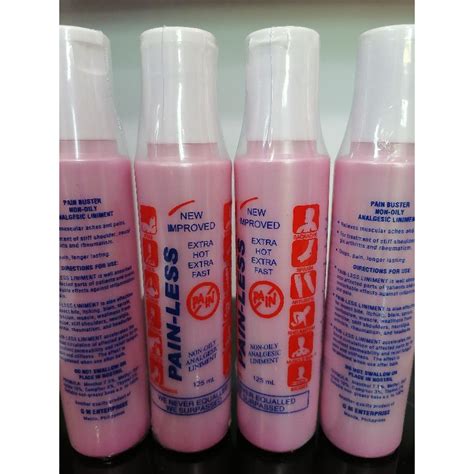 PAIN RELIEVER / PAIN-LESS Non-Oily Analgesic Liniment | Shopee Philippines