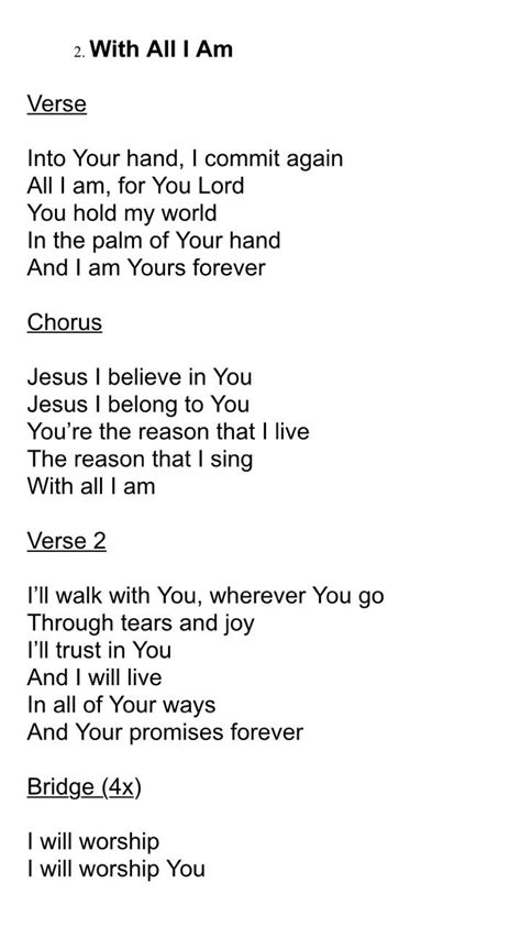 With All I Am Worship Songs Lyrics, Song Lyrics, Earth Coloring Pages ...