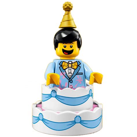 Birthday Cake Guy – Series 18 Lego Minifigure – Display Frames for Lego ...