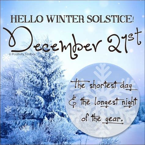 Winter Solstice- December 21 | Happy winter solstice, Happy winter ...