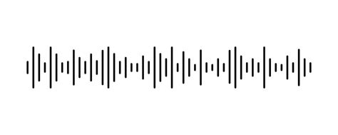 Podcast sound wave. Waveform pattern for music player, podcast, voise message, music app. Audio ...