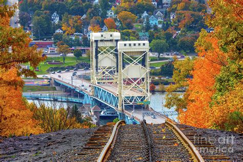 Portage Lake Lift Bridge Houghton Michigan Photograph by Norris Seward ...