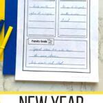 New Year Resolutions Worksheet for Kids