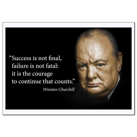 Motivational Winston Churchill Quotes Poster - Young N Refined – Young N' Refined