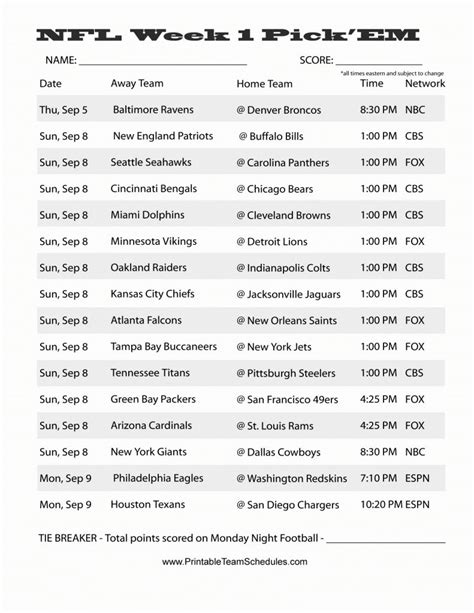 Nfl Football Spreadsheet — db-excel.com