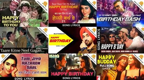 Pin on Top 10+ Best Happy Birthday Songs - Hindi Lyrics