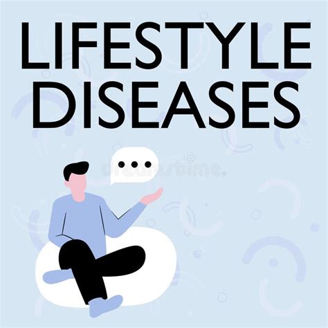 Conceptual Display Lifestyle Diseases. Business Approach a Disease Associated with the Way a ...