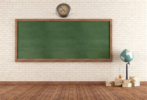 Laeacco Classroom Blackboard Brick Wall Wood Floor Photography ...