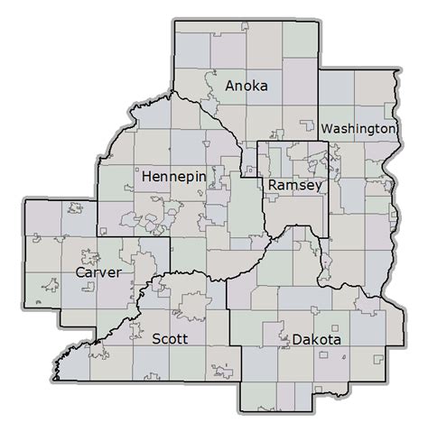 Twin Cities Zip Code Map