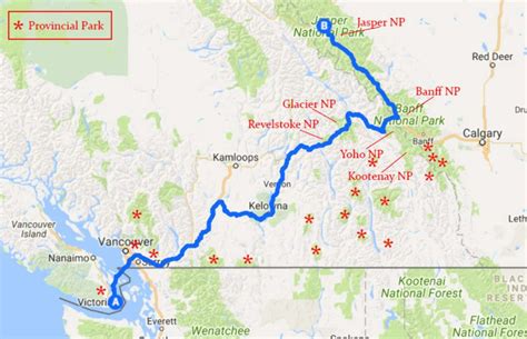 National Parks In Canada Map - Table Rock Lake Map