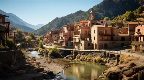 Premium AI Image | the old town of corsica france