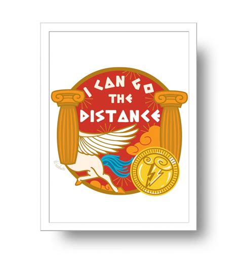 I can go the distance print by la barbuda