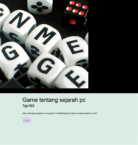 game tentang sejarah pc