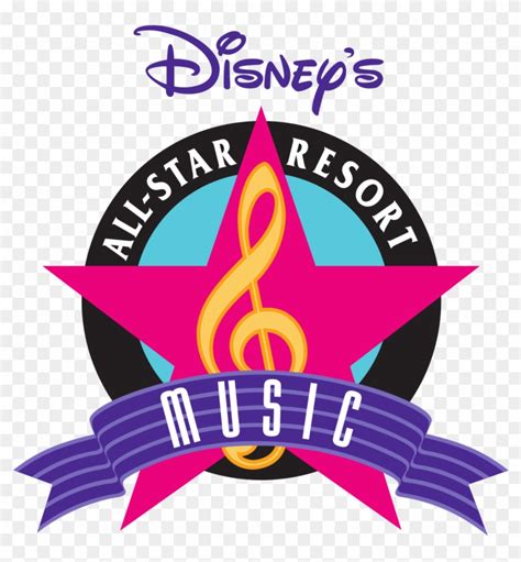 Disney's All-star Music Resort - Disney All Star Resort Logo, HD Png Download - 1200x1224 ...