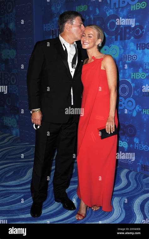 Julianne Hough, father Bruce Robert Hough attending HBO's 2016 Emmy ...