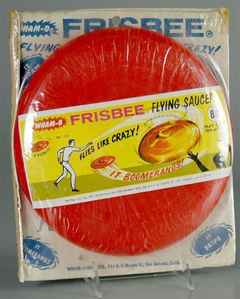 Classic Wham-O Frisbee, in all its 1956 package design glory.