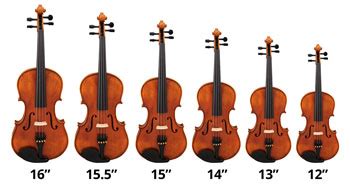 Viola Size Chart Cm