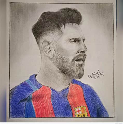 Lionel Messi - Drawing Skill