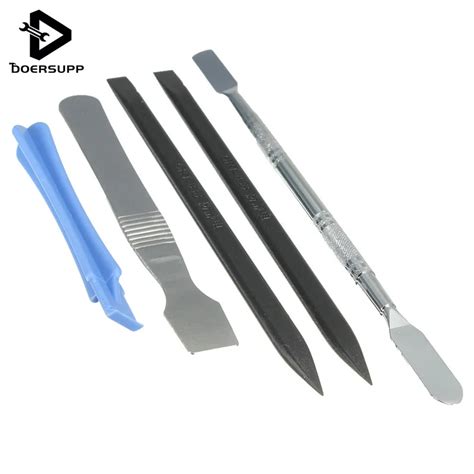 New Arrival 5Pcs/set Metal & Plastic Spudger Set Repair Opening Pry Tool For iPad For Phone For ...