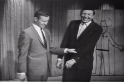 Ed Ames teaching Johnny Carson how to throw a tomahawk on The Tonight Show in 1965. A legendary ...