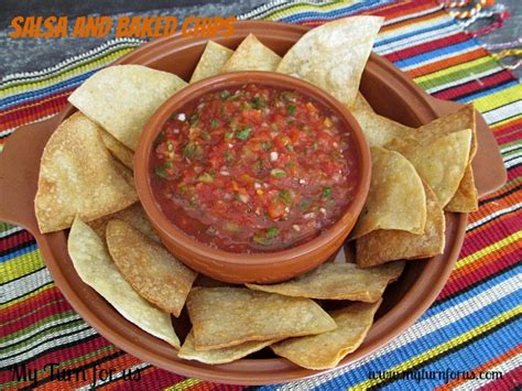 Salsa with Baked Chips