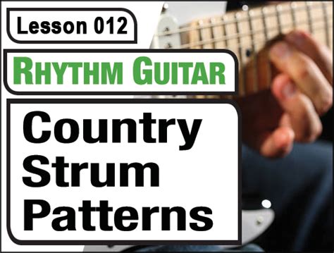 RHYTHM GUITAR 012: Country Strum Patterns | Creative Guitar Studio