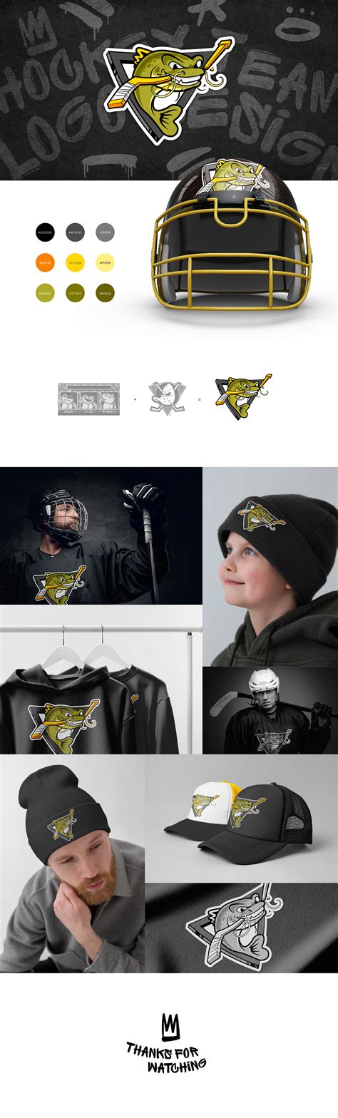 Hockey team logo design on Behance