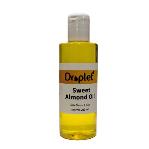 Buy 100% Natural & Pure Sweet Almond Oil by Droplet Care