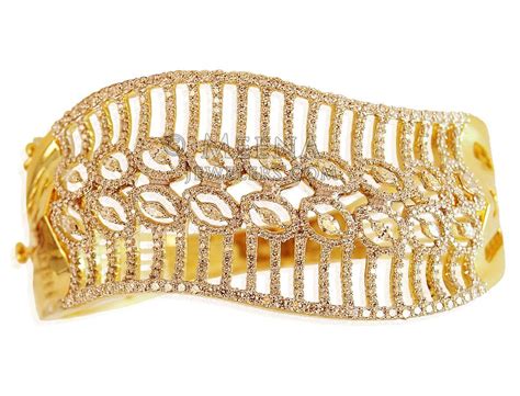 Diamond 18 Karat Gold Bracelet - DiBr20120 - 18 Karat Gold Diamond bracelet is beautifully ...