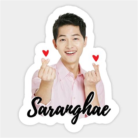 Song Joong KI saranghae korean actor Vincenzo -- Choose from our vast selection of stickers to ...