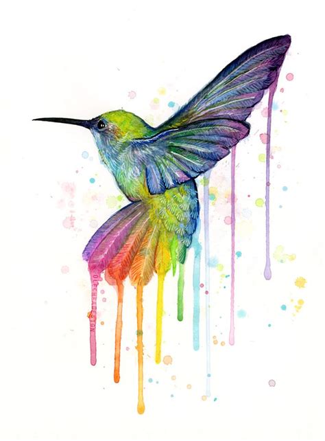 Portfolio | Hummingbird painting, Hummingbird art, Watercolor hummingbird