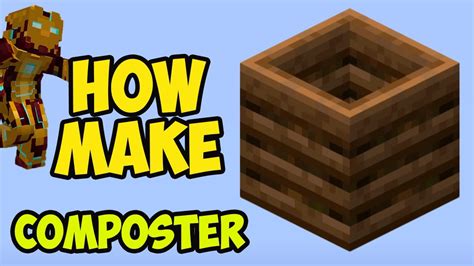 MINECRAFT How to Get an COMPOSTER (2024) | MINECRAFT How to MAKE an COMPOSTER - YouTube