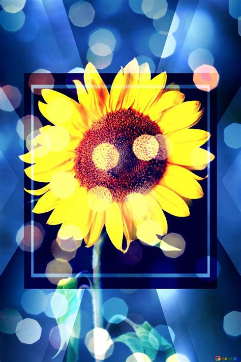 Download free picture Sunflower design bokeh background template on CC-BY License ~ Free Image ...