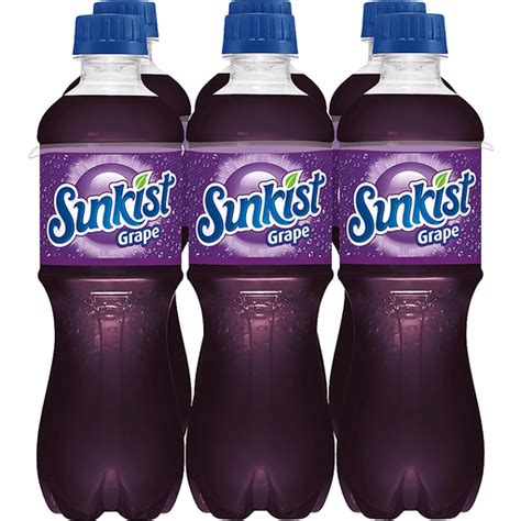 Sunkist Grape Soda, .5 L bottles, 6 pack | Soda & Mixers | Sun Fresh