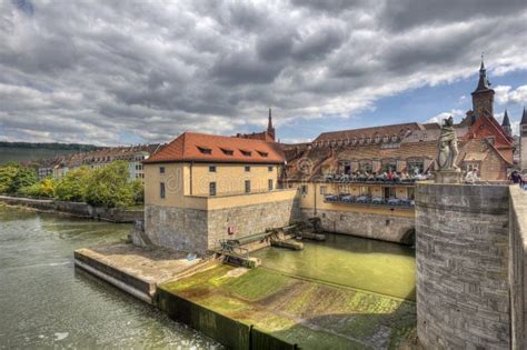 View from Wurzburg Bridge editorial photography. Image of germany ...