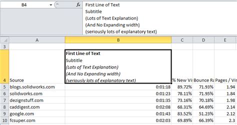 Alt + Enter For New Line in Excel Cell – Excel Tip – 3D Engineer