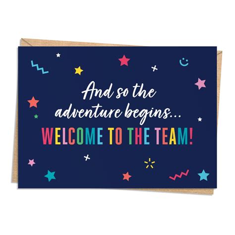 Buy New Employee Welcome Card - Welcome To The Team Greeting Card - 25 Pack Online at ...