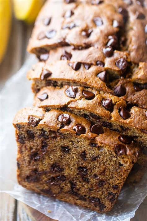 Chocolate Chip Banana Bread: So moist, with lots of chocolate! -Baking a Moment