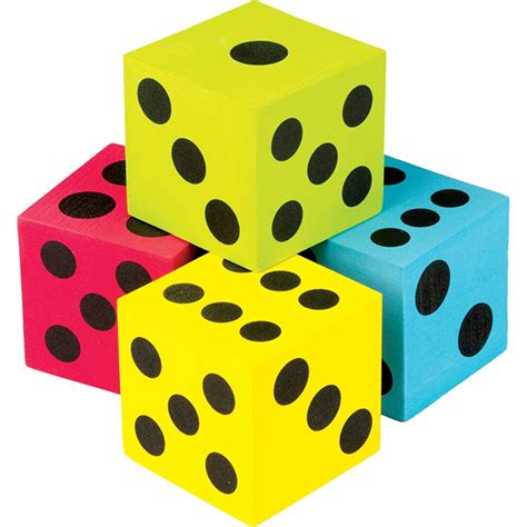 Foam Colorful Jumbo Dice - TCR20810 | Teacher Created Resources | Dice